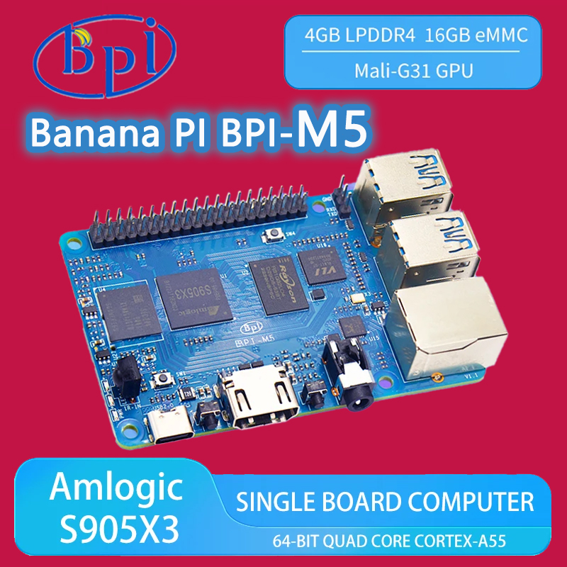 Banana Pi Bpi-M5 - Banana PI BPI-M5 Amlogic S905X3 Czterordzeniowy