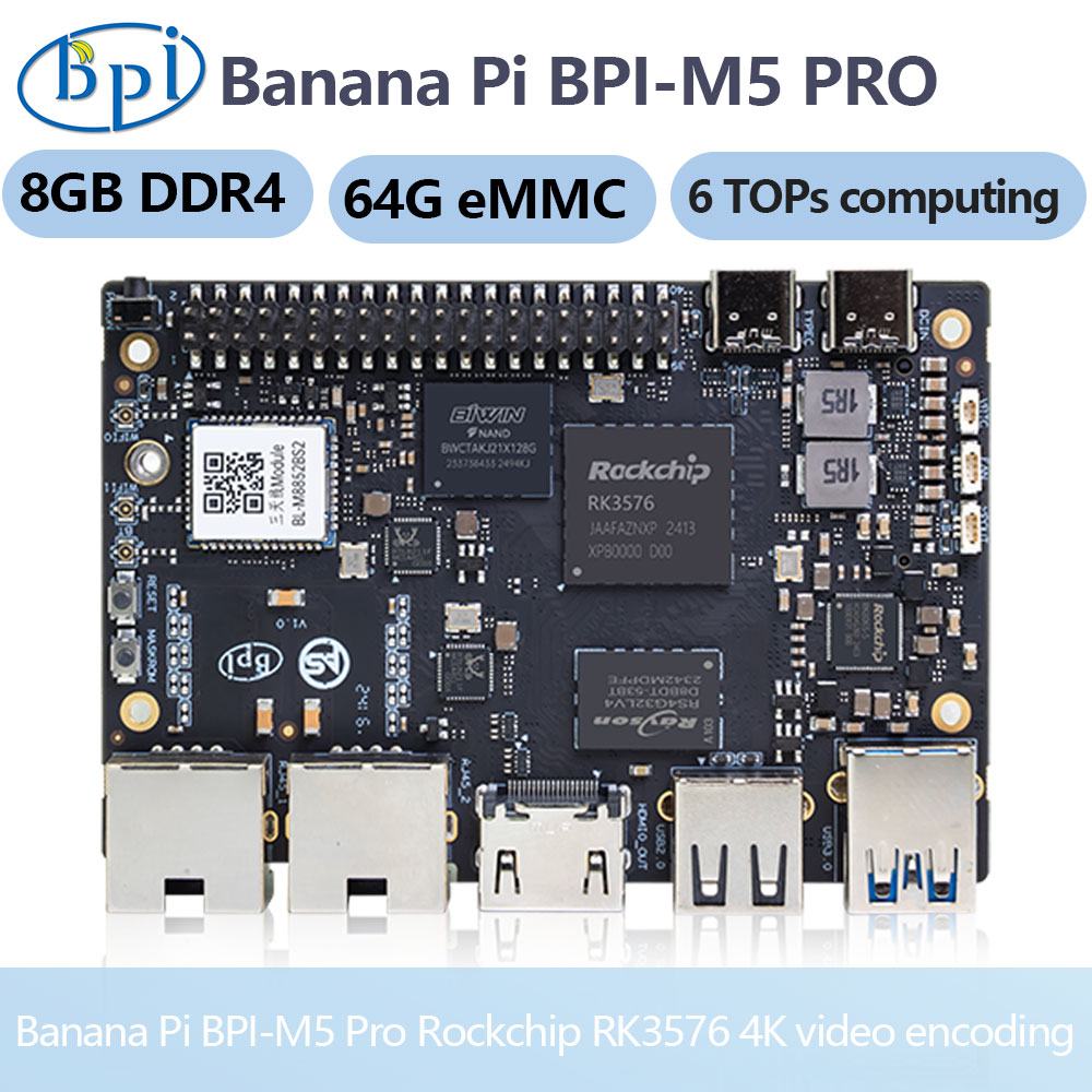 Banana Pi Bpi-m5 Pro Rockchip  – Banana Pi Bpi-M5 recenzja i cena